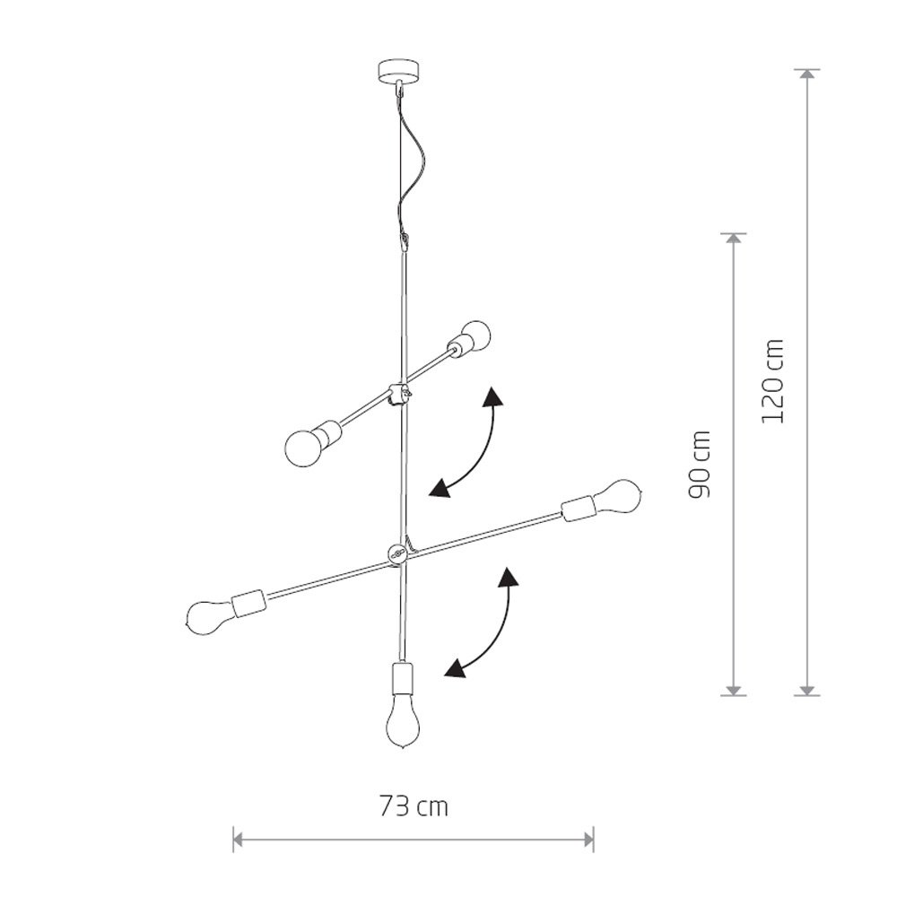 Подвесная люстра Nowodvorski Sticks 9076