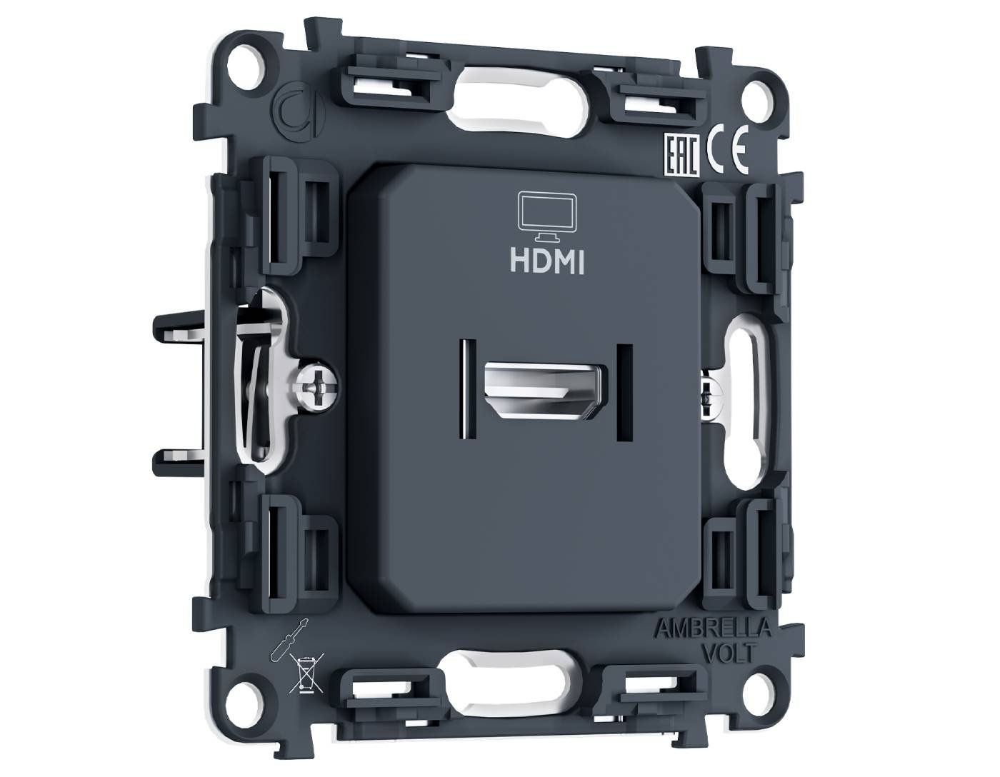 PR223 Механизм розетки HDMI 2.1 30V/900mA 4K-120HZ 8K-60Hz QUANT PRO