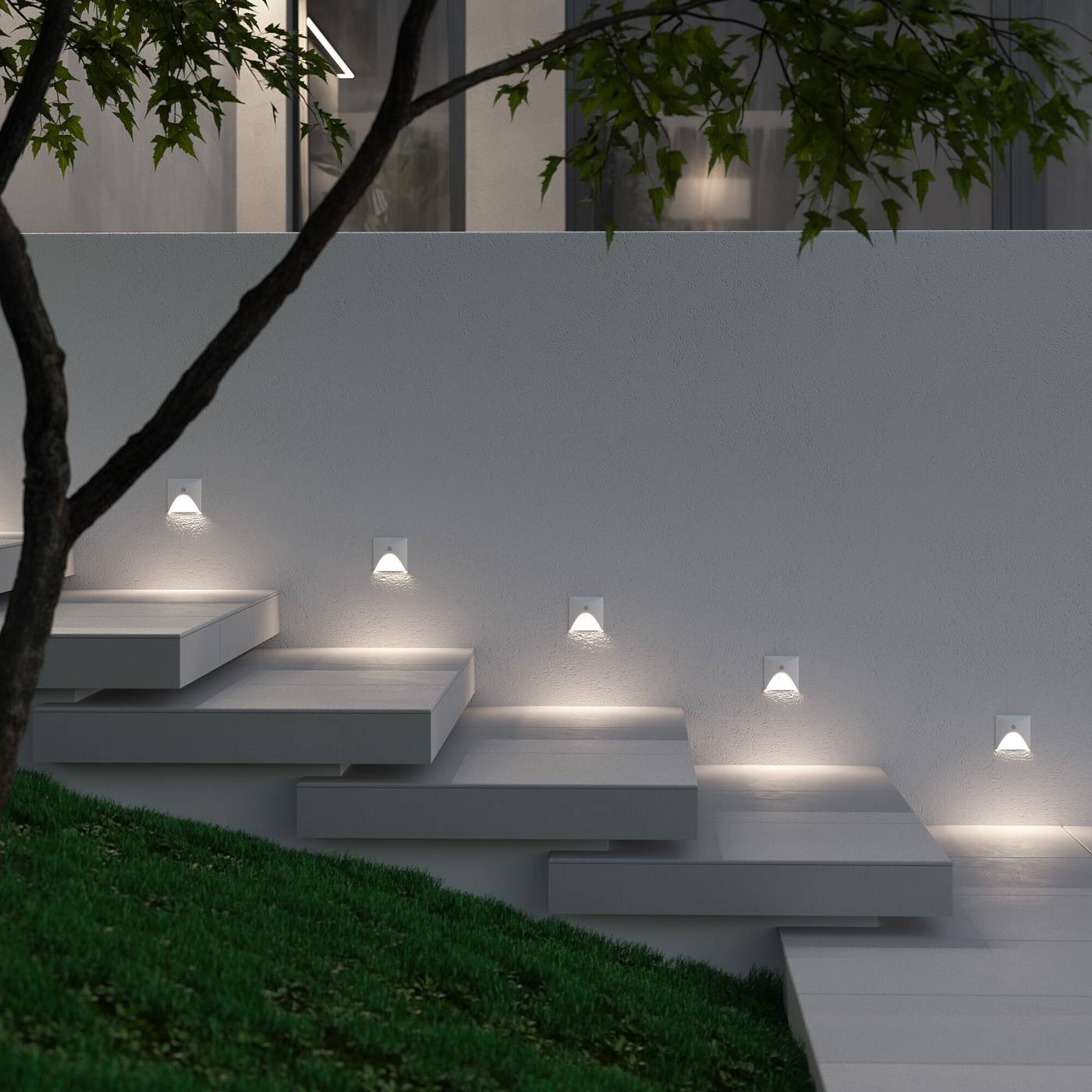 Подсветка для ступеней Elektrostandard Move 40158/LED 4000K с датчиком движения Белый