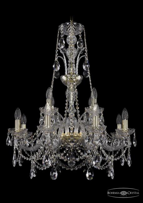 Подвесная хрустальная люстра 1411 Bohemia 1411/8+4/240/XL-83 G