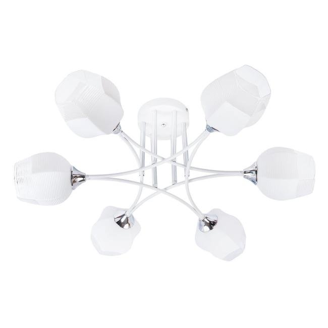 MD.4881-6-S WH+CH Потолочная люстра IMEX MD.4881-6-S WH+CH