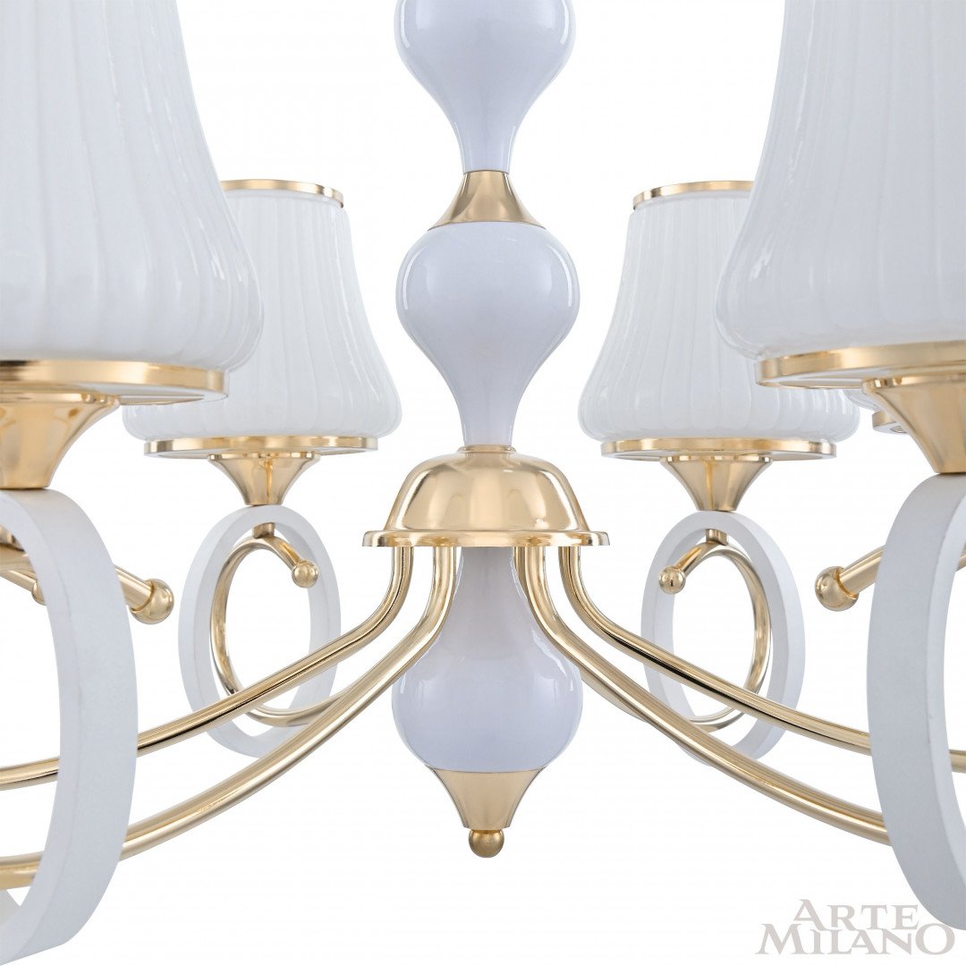 302387/6 Wh/Gd Подвесная люстра Arte Milano Florentia-2387 302387/6 Wh/Gd