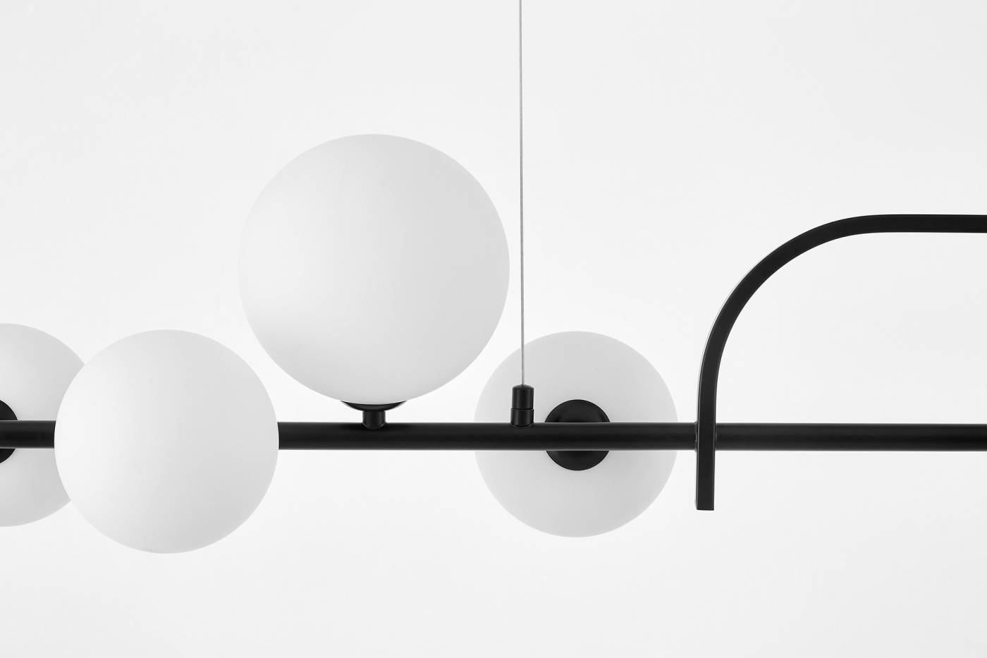 Светильник подвесной Lumina Deco Amadeo LDP 7036-7 BK+WT