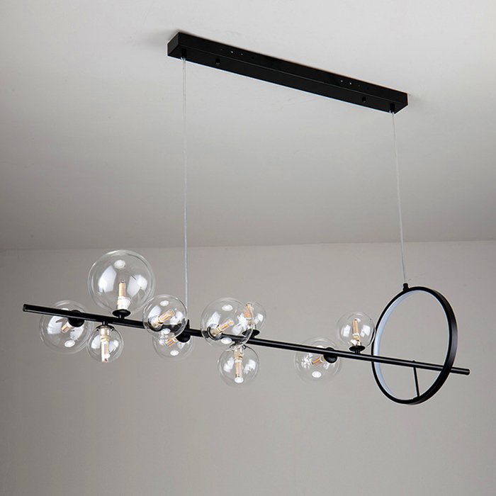 KG1233P-10 black/clear Подвесная люстра Delight Collection Art Deco Bubble KG1233P-10 black/clear