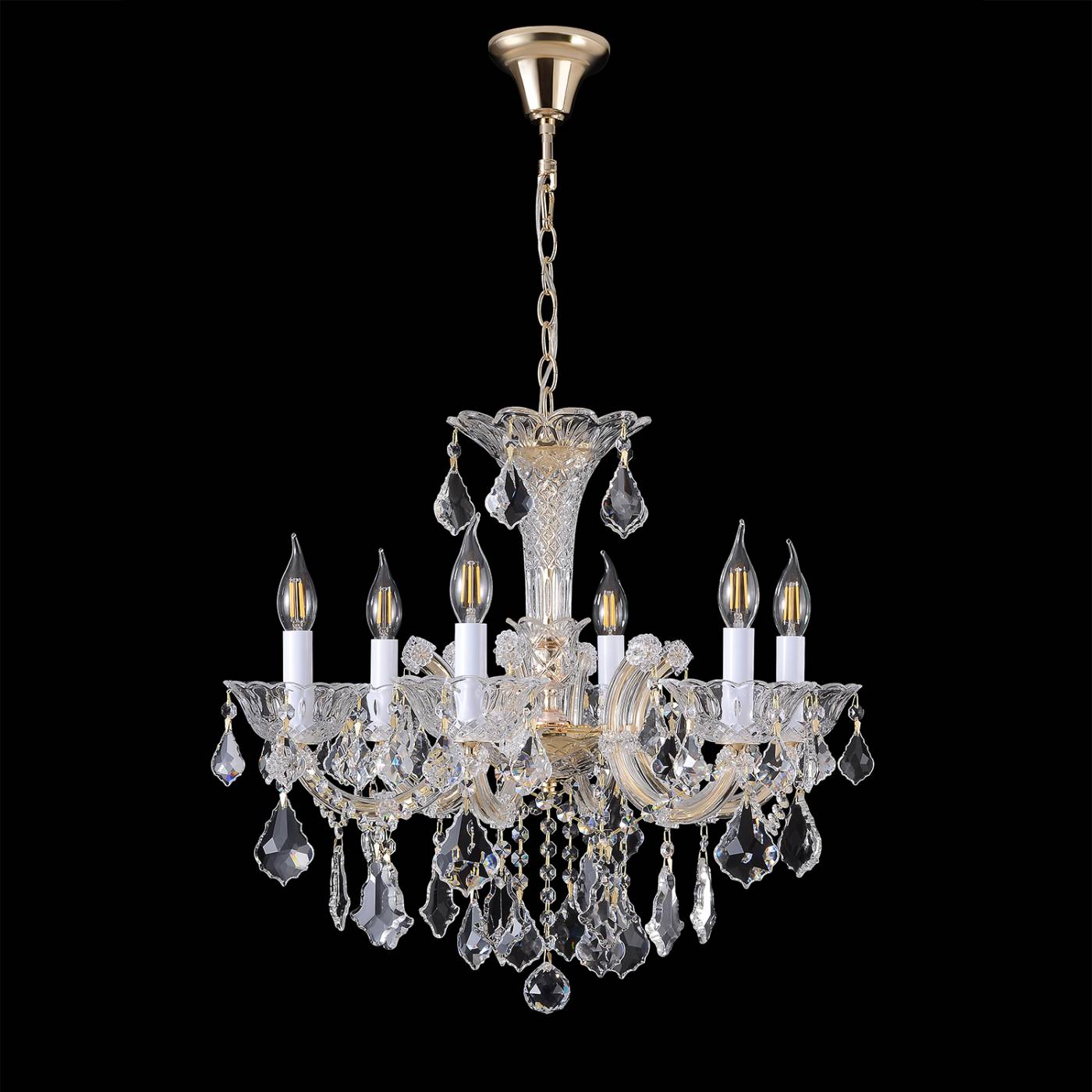 CRISTELLE SP6 GOLD Подвесная люстра CRISTELLE Crystal Lux CRISTELLE SP6 GOLD