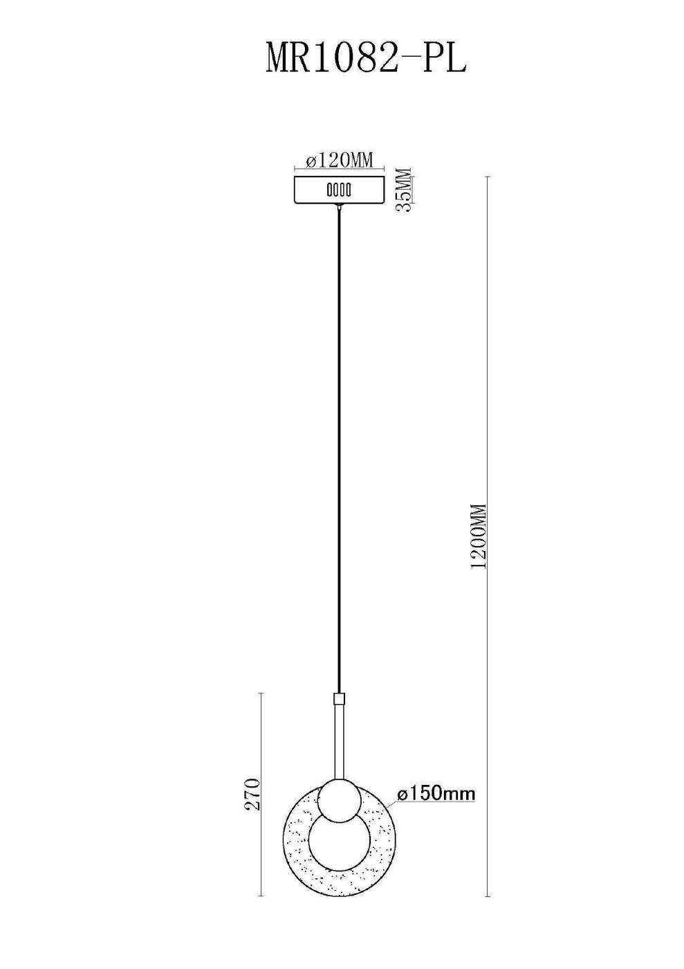 Светильник подвесной MyFar Lora MR1082-PL