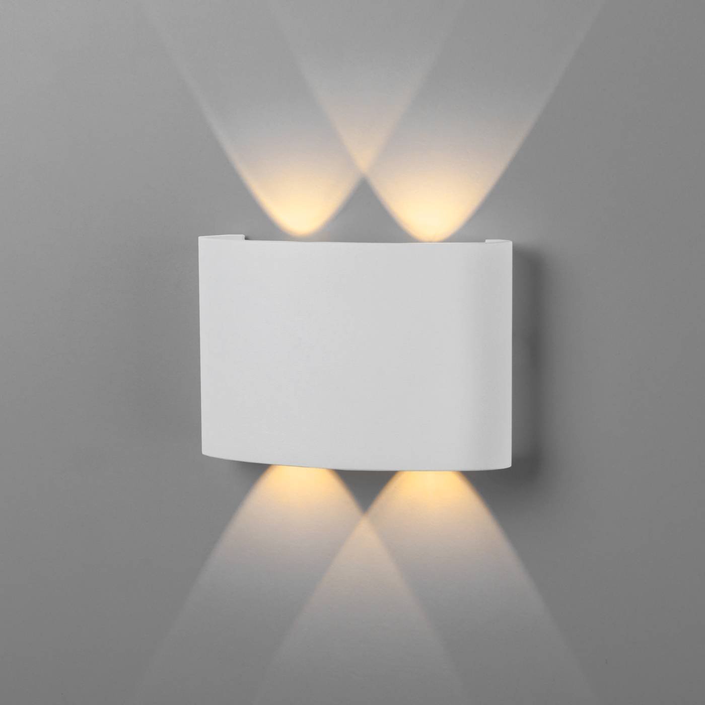 Уличный настенный светильник Elektrostandard 1555 1555 TECHNO LED TWINKY DOUBLE белый