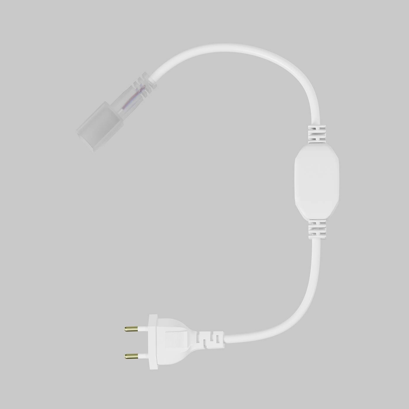 201236 Коннектор питания с сетевой вилкой для гибкого неона AC220V 25x13 мм Maytoni Гибкий неон 220В 201236