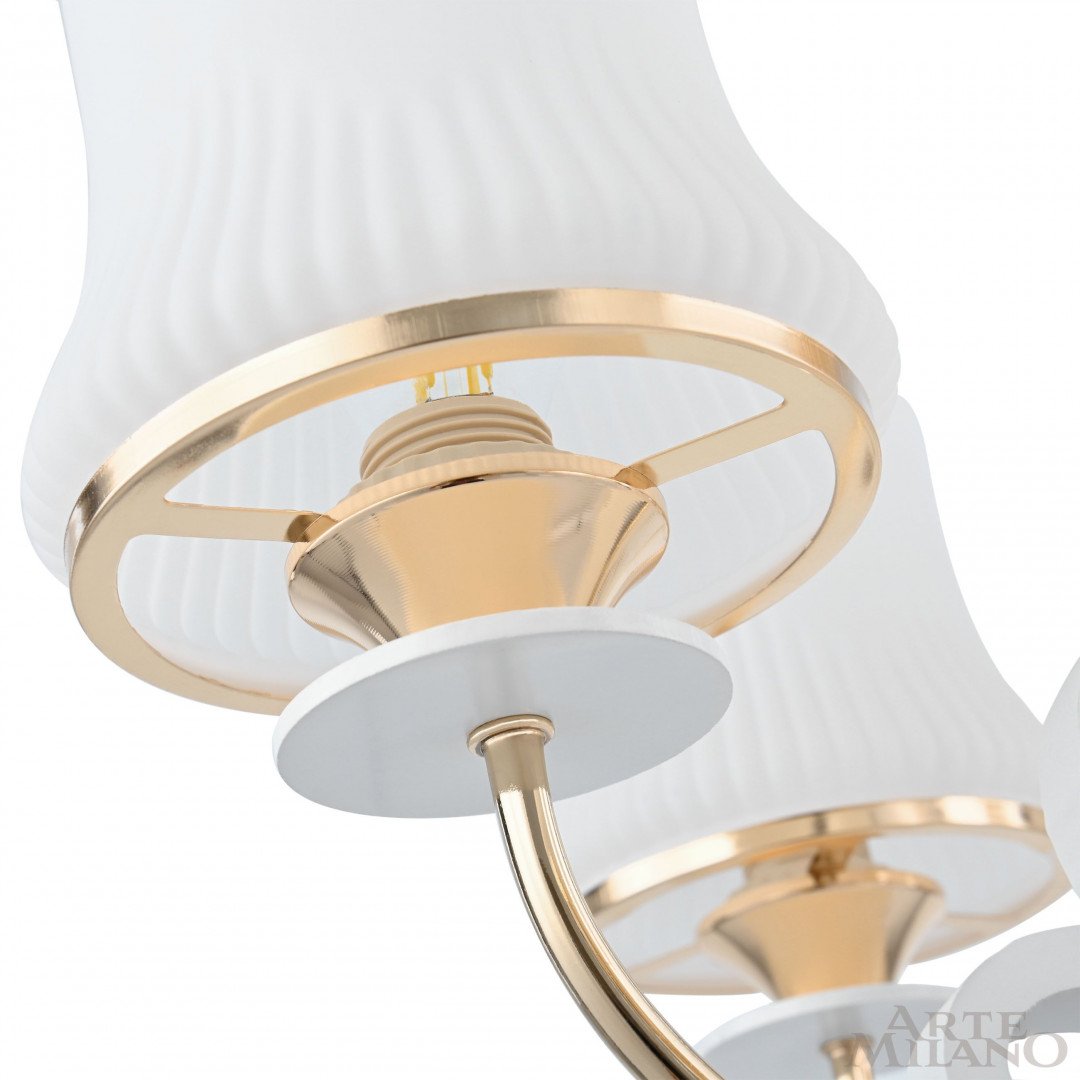 301097/6 Wh/Gd Подвесная люстра Arte Milano Florentia-1097 301097/6 Wh/Gd