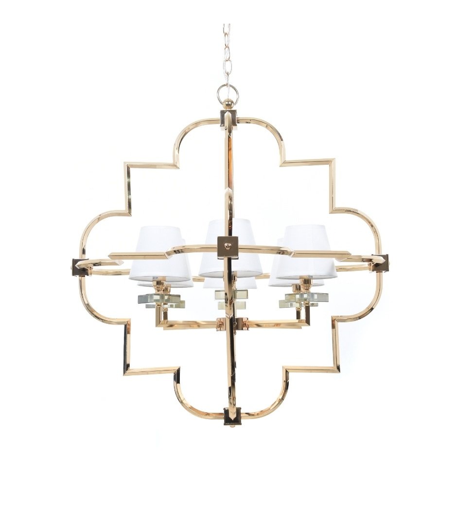 Подвесная люстра Lumina Deco Baltimore LDP 8020-6 GD+WT