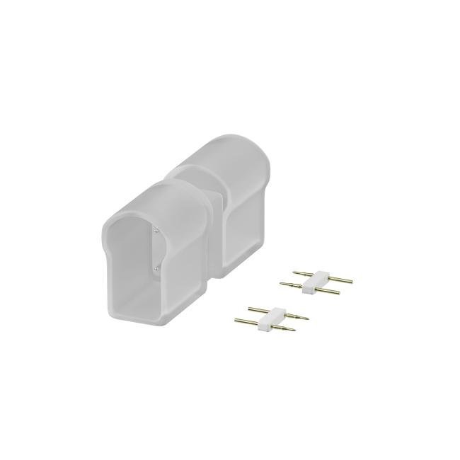 201238 Двусторонний коннектор (выход прямой) для гибкого неона AC220V 25x13 мм Maytoni Гибкий неон 220В 201238