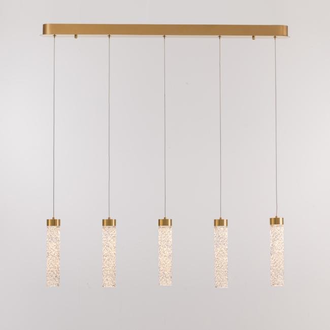 Светильник подвесной Delight Collection MD24030028 MD24030028-5B brass/clear