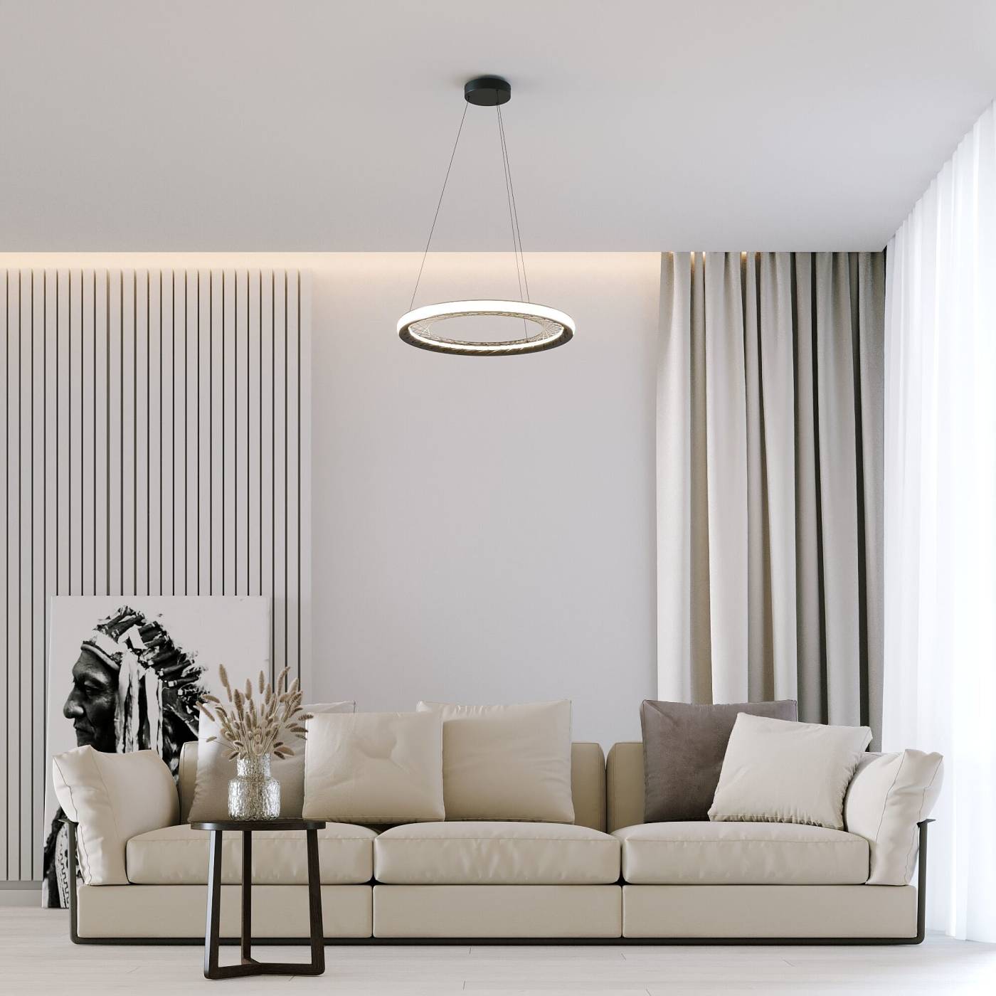 Подвесная люстра Eurosvet Parafe 40024/1 LED серый