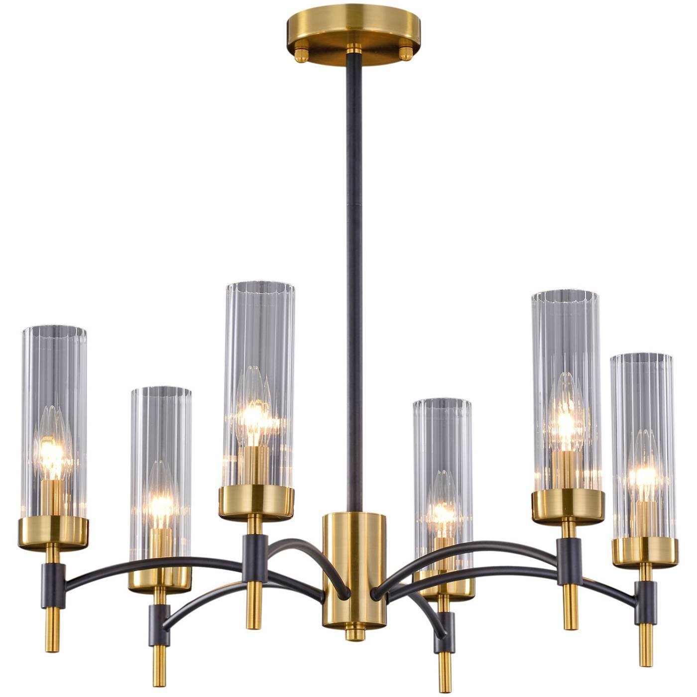 Потолочная люстра ILLUMICO IL5177-6PLS-29 BRASS TUBO