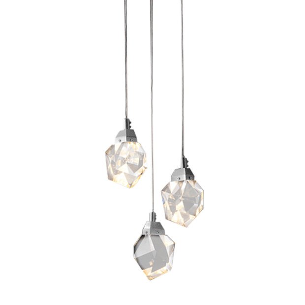 OM820083-3C (MD-020B-3 chrome) Светильник подвесной Delight Collection Crystal rock OM820083-3C (MD-020B-3 chrome)