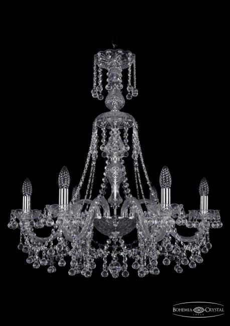 1409/6/240/XL-75 Ni Подвесная хрустальная люстра 1409 Bohemia 1409/6/240/XL-75 Ni