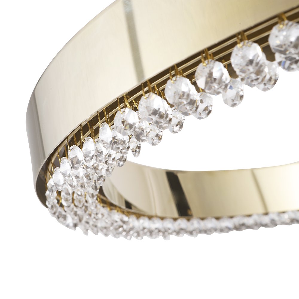 SATURN SP30W LED GOLD Подвесная люстра Crystal Lux Saturn SATURN SP30W LED GOLD