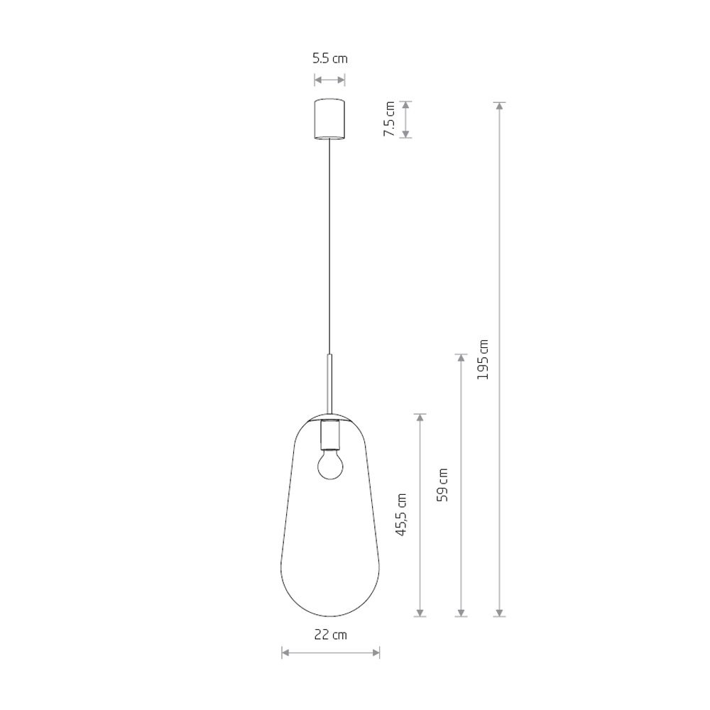 8671 Светильник подвесной Nowodvorski Pear L 8671