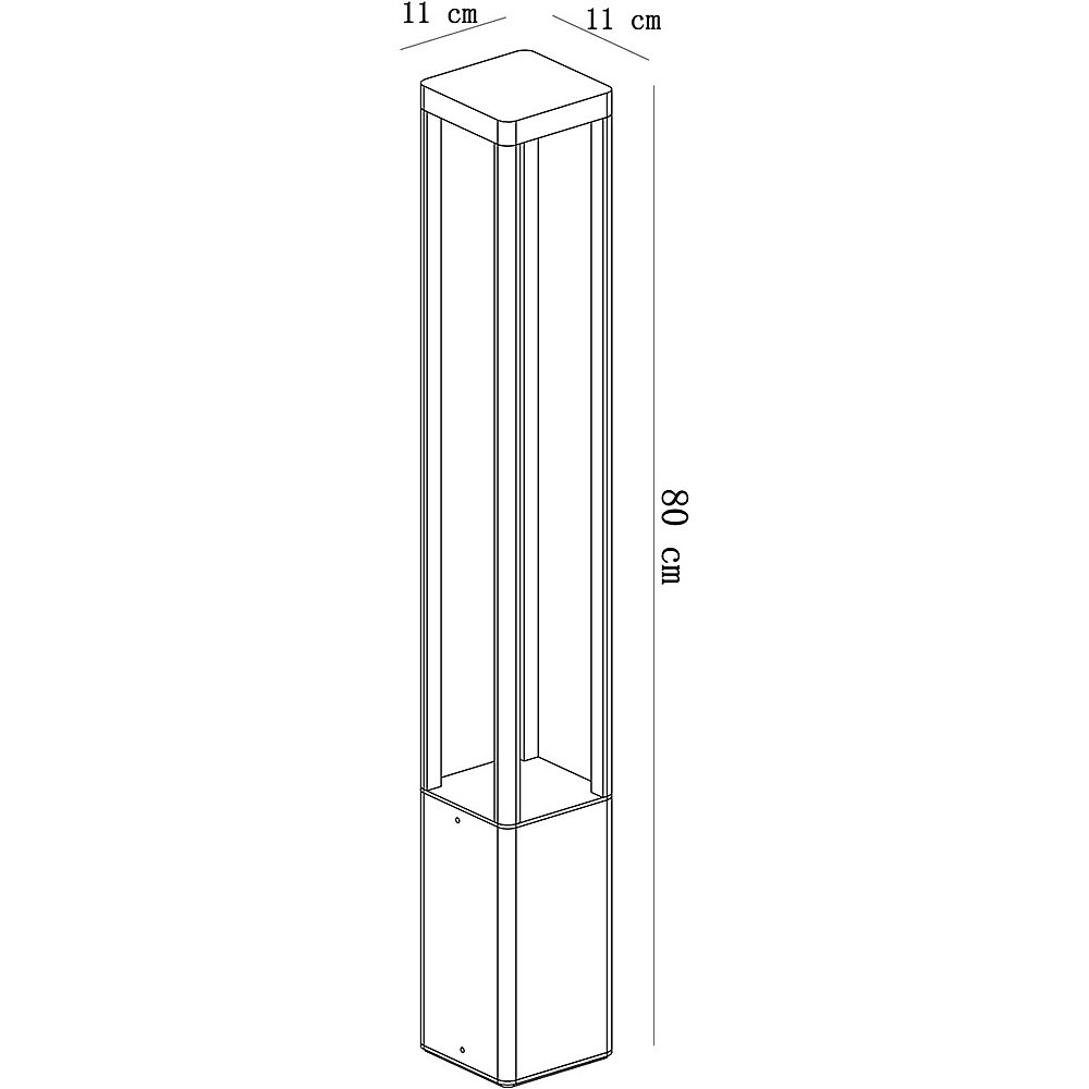A2728PA-1BK Уличный наземный светильник Arte Lamp Pherkad A2728PA-1BK