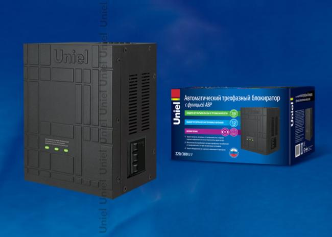 UBR-55BA-3G36/SLS Автоматический трехфазный блокиратор с функцией АВР Uniel UBR-55BA-3G36/SLS