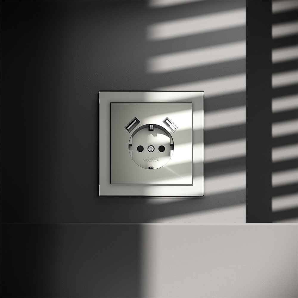 VLS040405 Розетка Voltum S70 VLS040405