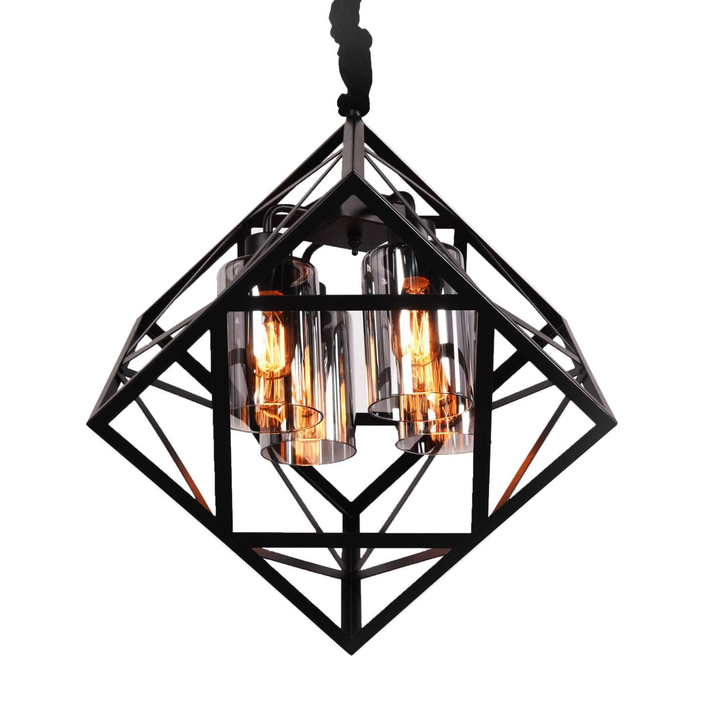 Подвесная люстра Lumina Deco Brutte LDP 11339-4 BK