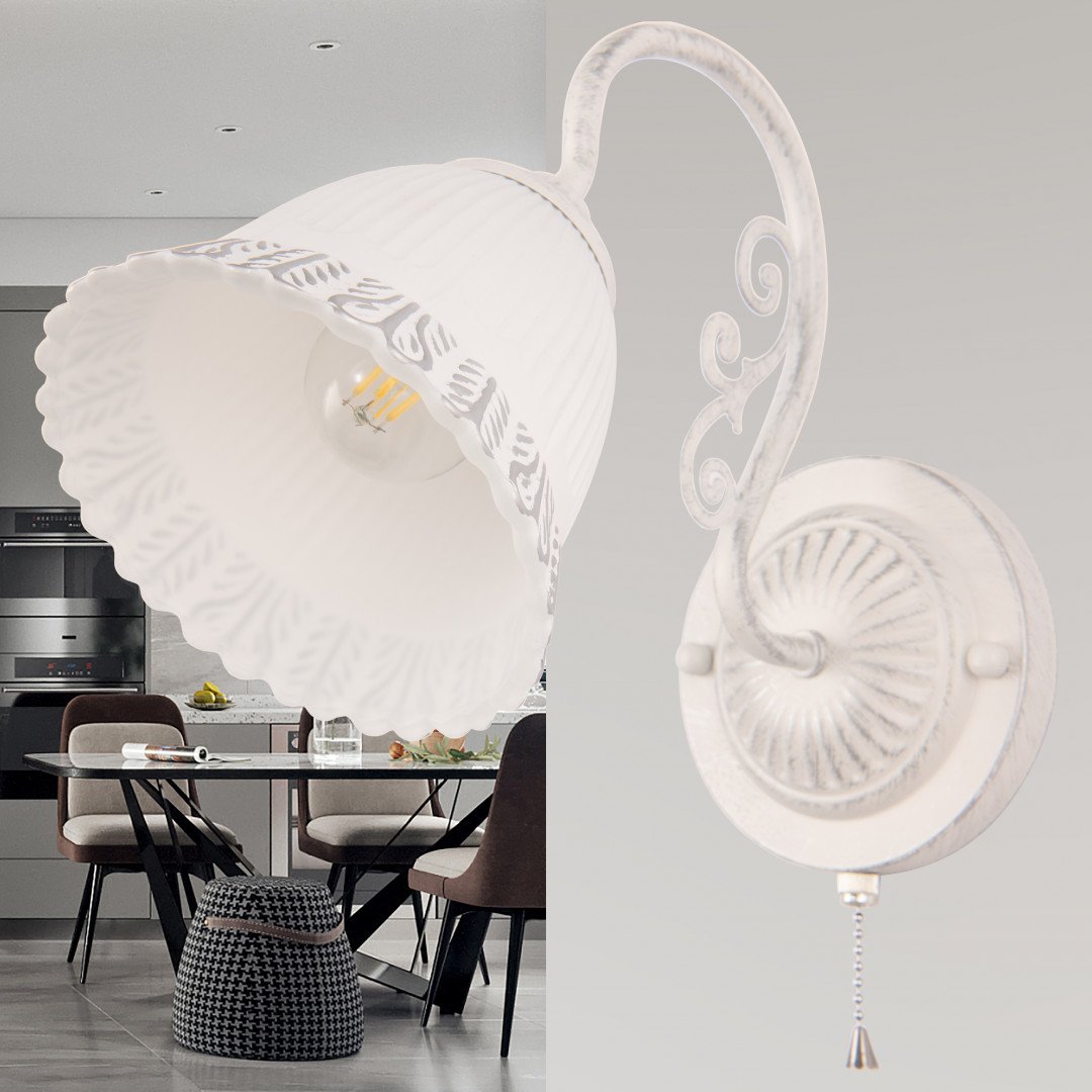 340800/1W WT+SL Настенное бра Arte Milano Am340800 340800/1W WT+SL