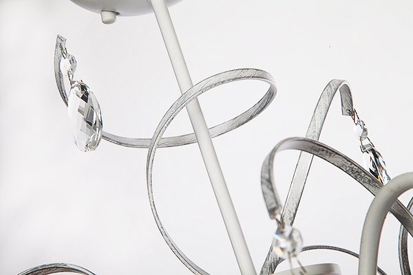 Подвесная люстра Eurosvet 60033 60033/3 белый с серебром