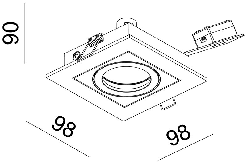 Встраиваемый светильник Deko-Light Kardan 110100
