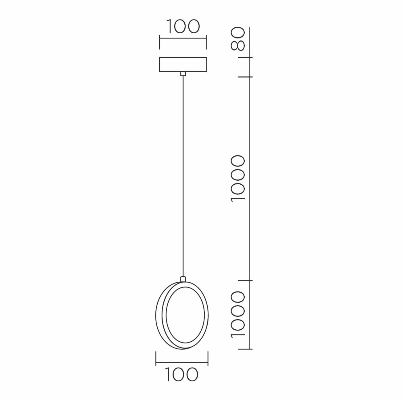 L7108-150 СR Подвесной светильник L LED4U L7108-150 СR