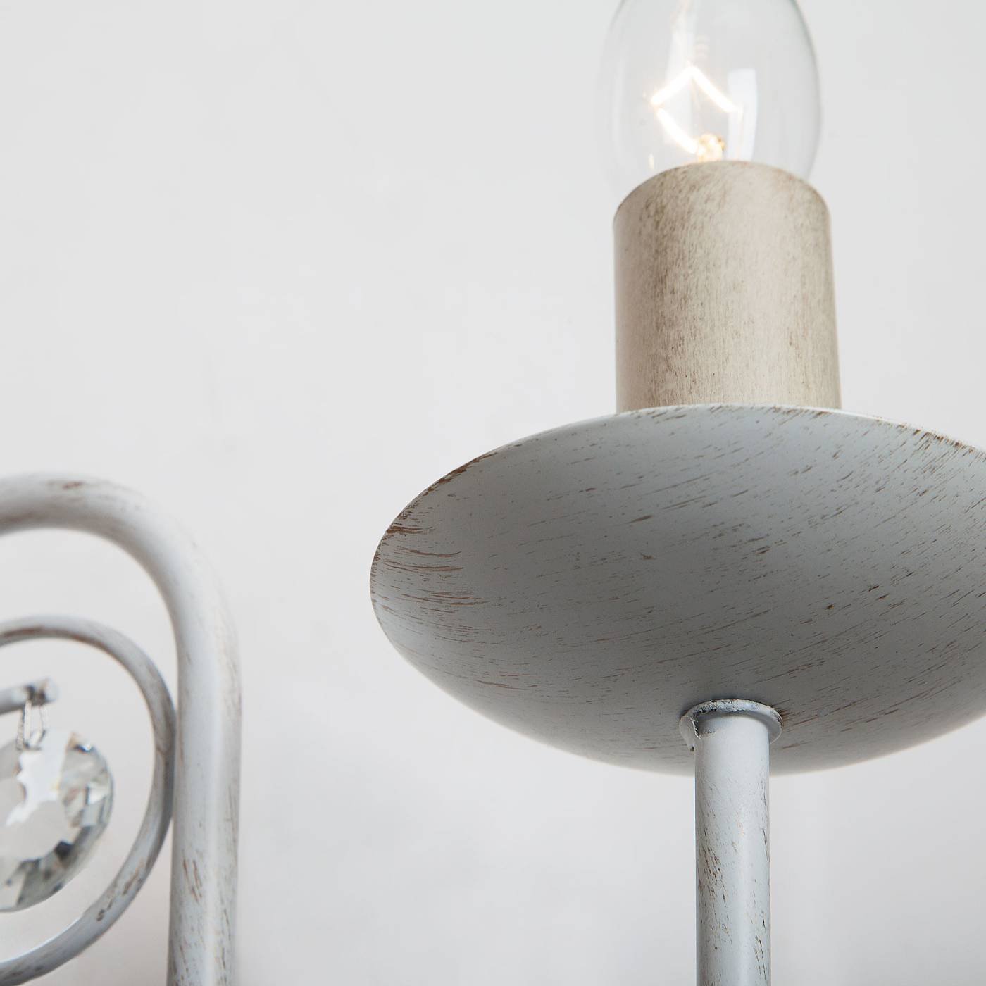 Настенное бра с выключателем Eurosvet Tomas 60018/2 белый с золотом