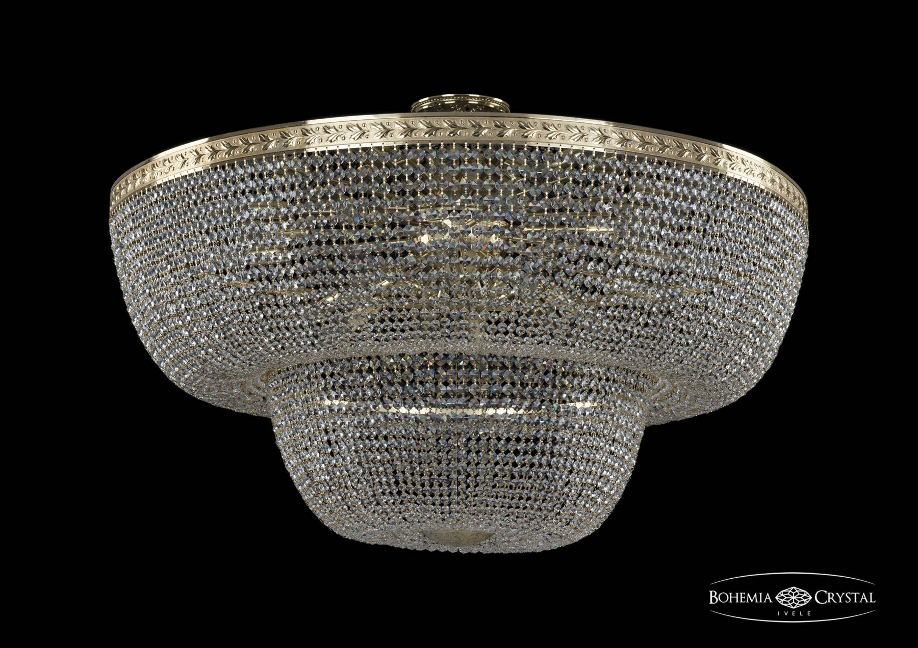 19091/100IV G Потолочная хрустальная люстра Bohemia 1909 19091/100IV G