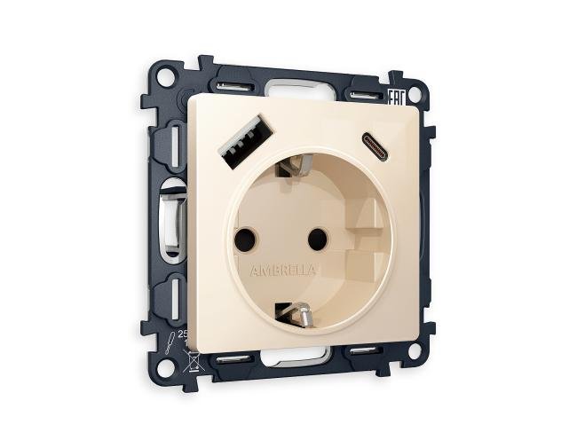 Розетка Ambrella Volt ALFA MA310010