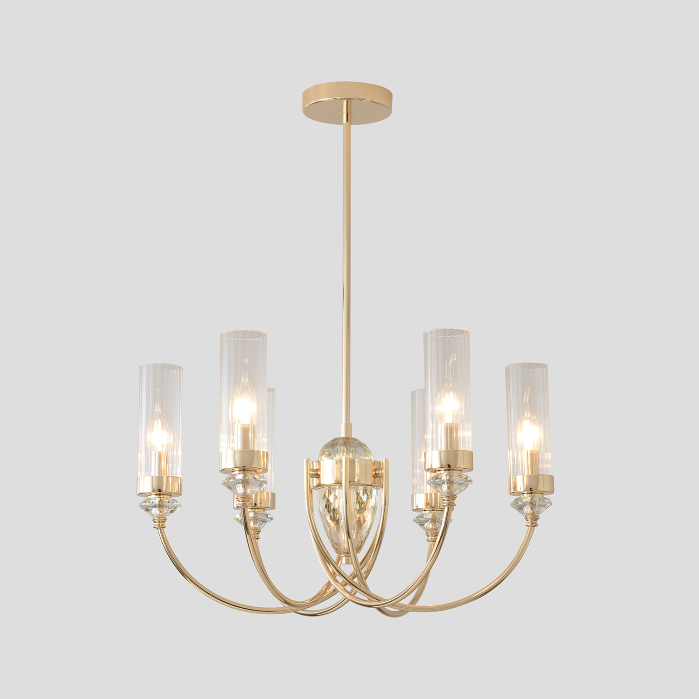 Люстра на штанге Crystal Lux Secret SECRET SP6 GOLD