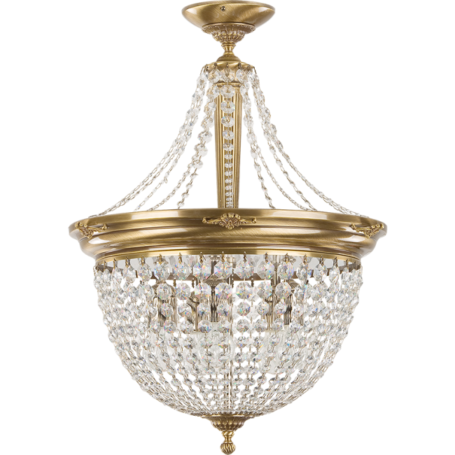 FON-PL-5(P) Потолочная хрустальная люстра Kutek Fontana FON-PL-5(P)