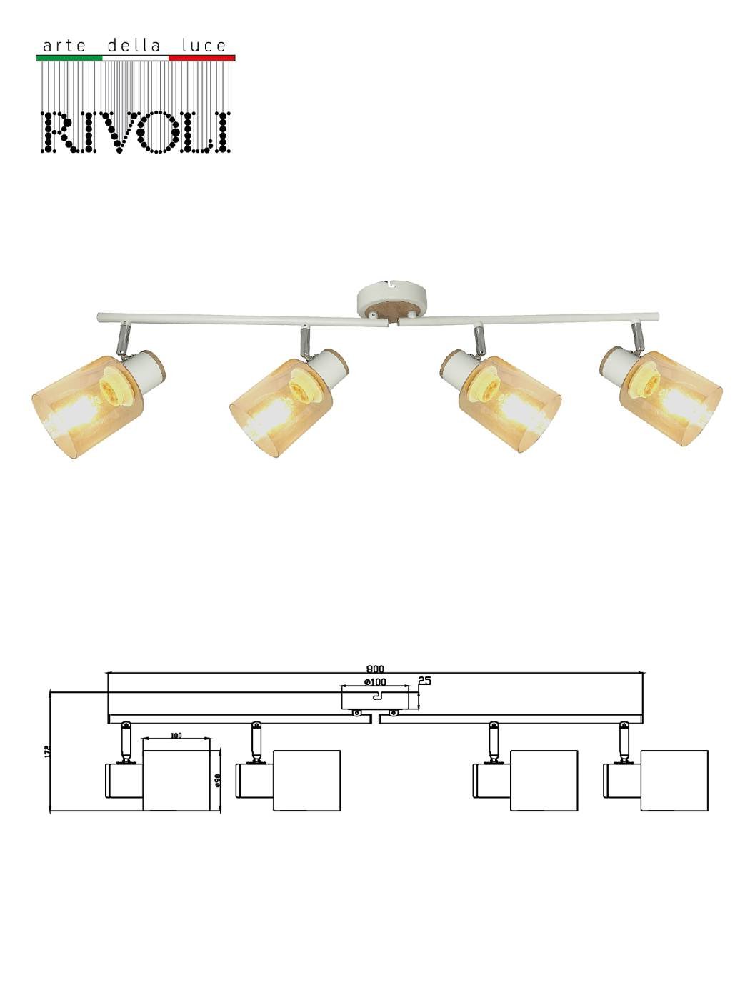 Светильник спот Rivoli Jamilly 7057-704