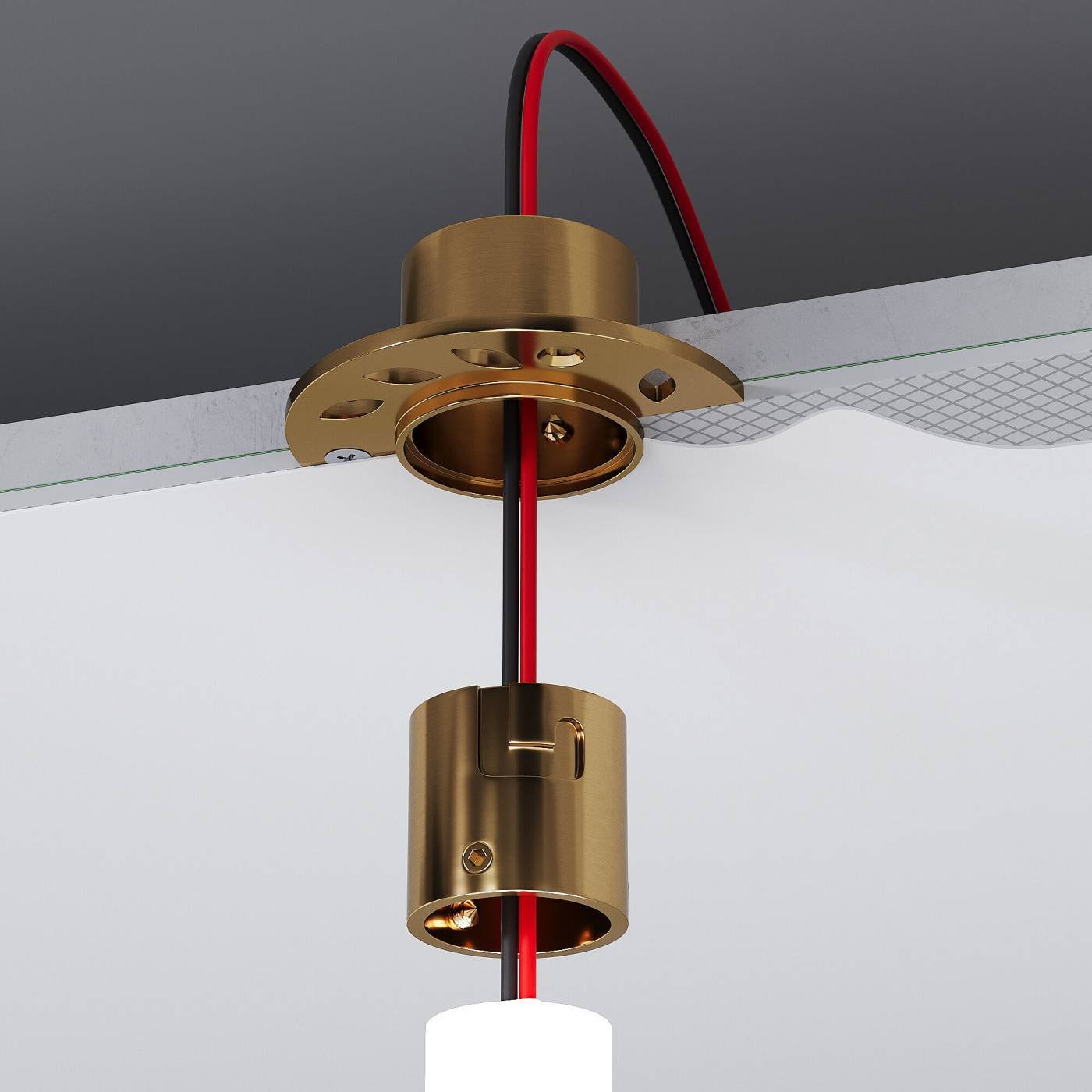 Встраиваемое крепление для круглого гибкого Elektrostandard Full light Встраиваемое крепление для круглого гибкого неона Full light латунь (FL 2860), арт. A070756