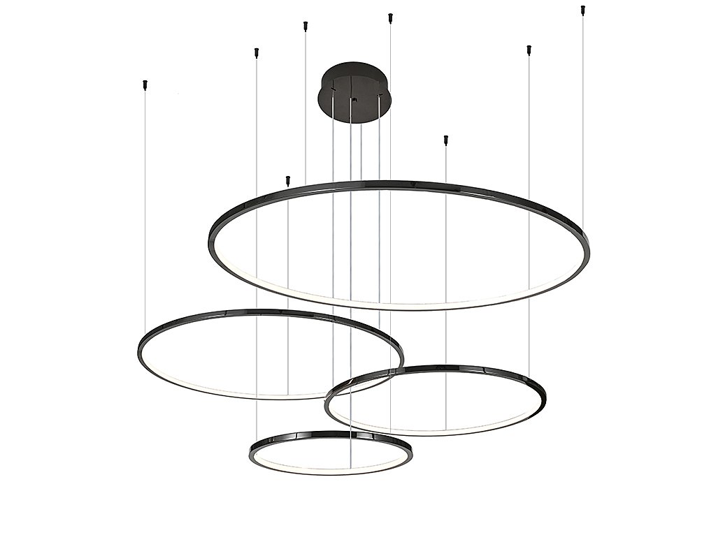 15104N/S black glossy Подвесная люстра Newport Loren 15104N/S black glossy