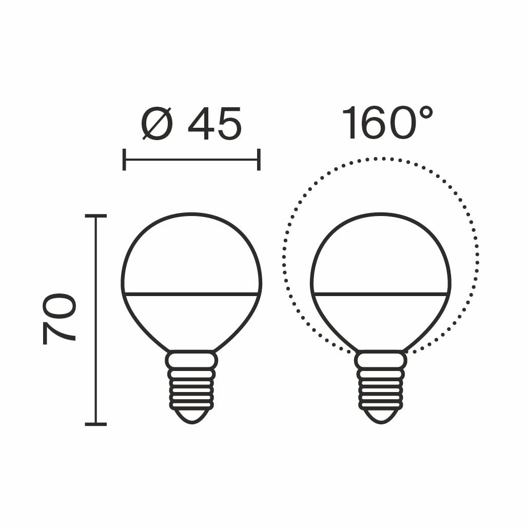 3224 Светодиодная лампочка Globe 5W Voltega 3224