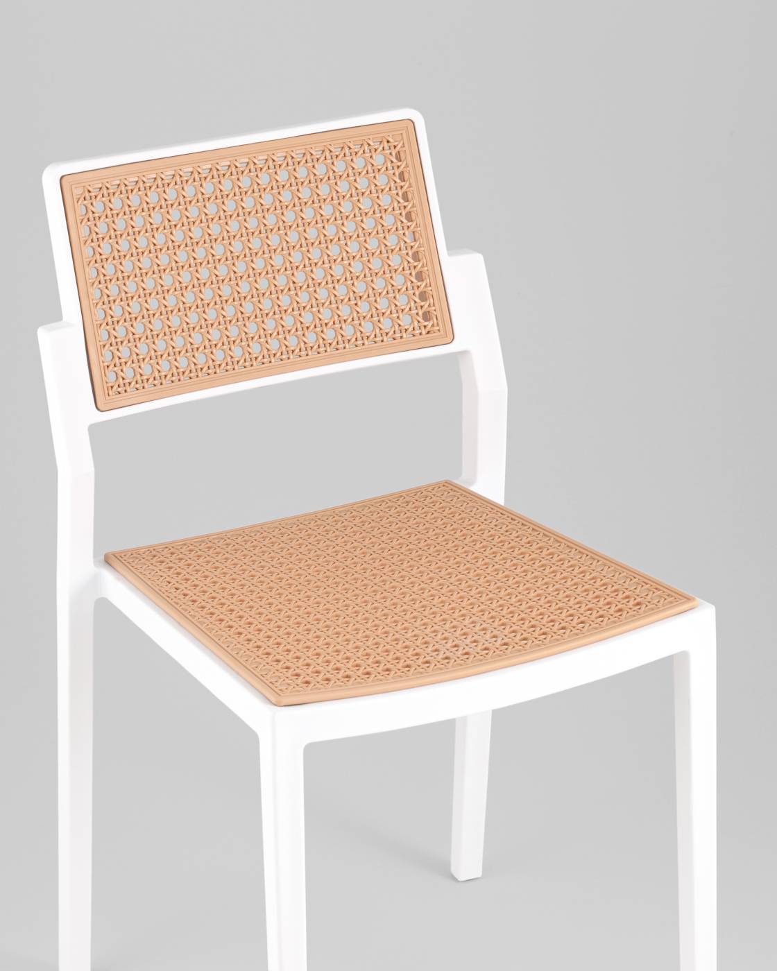 Стул пластиковый Stool Group Milto 8059 white/beige