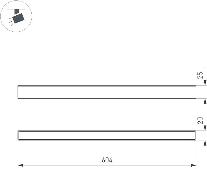 046334 Трековый светильник Arlight Mag-25 046334