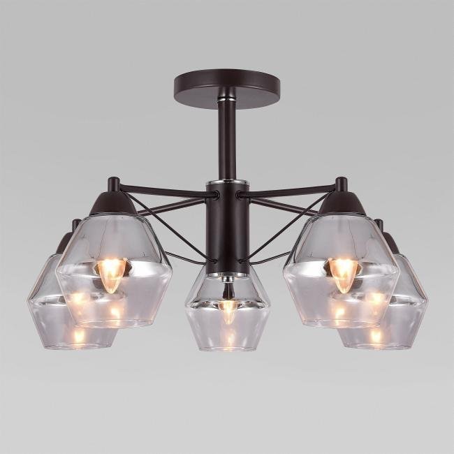 70135/5 кофе Потолочная люстра Eurosvet Takara 70135/5 кофе