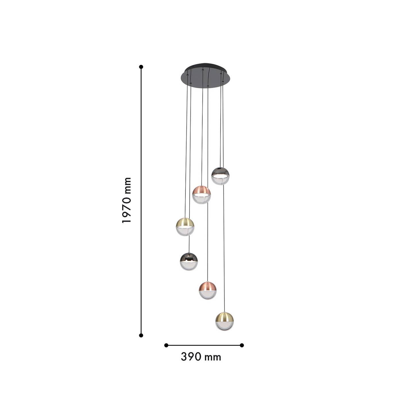 4371-6P Светильник подвесной Favourite Luna 4371-6P