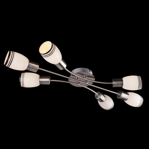 Потолочная люстра Eurosvet 6020, 6021 6020/6 сатин/никель