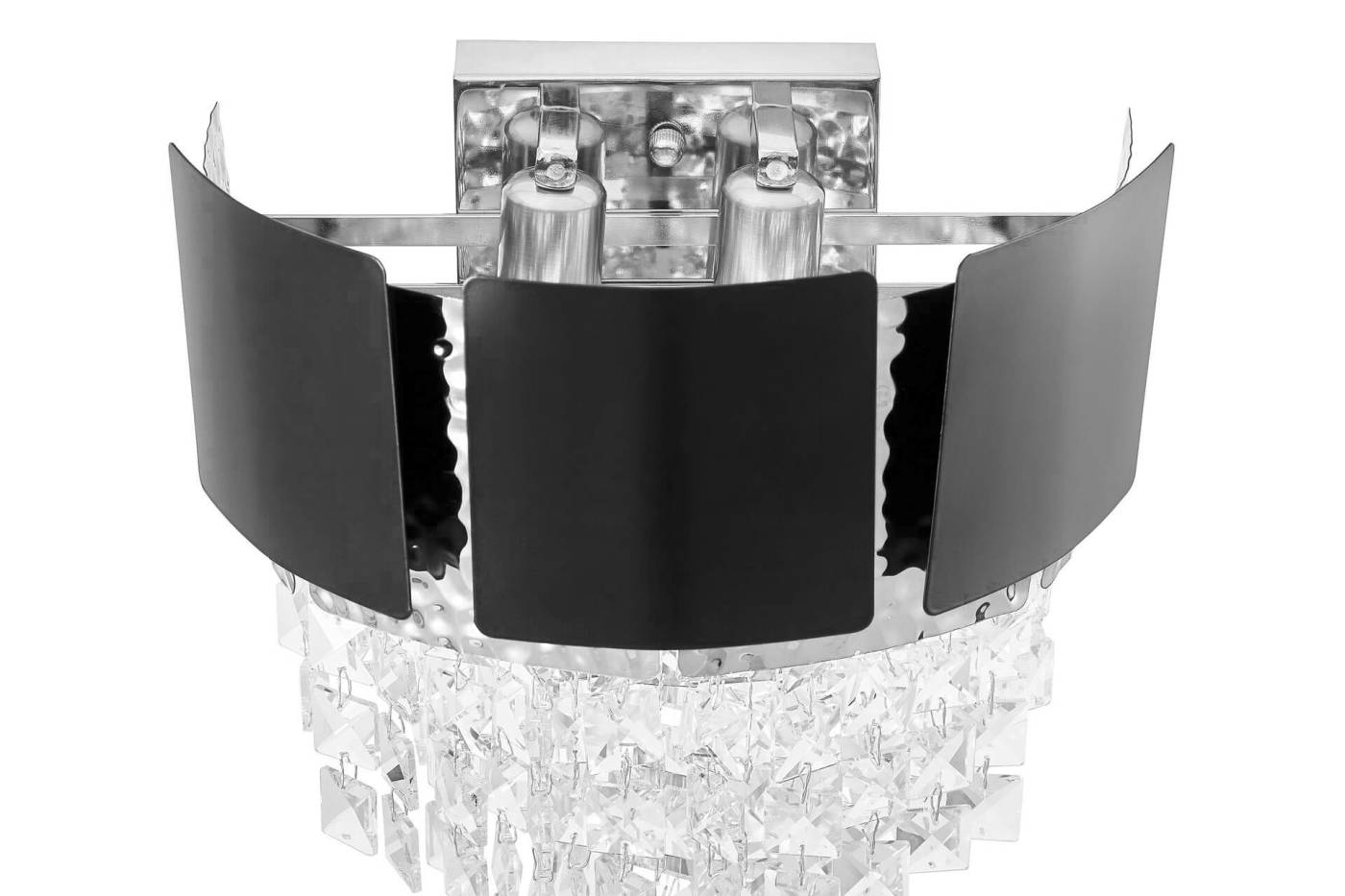 Настенное бра Lumina Deco Molina LDW 7045-2 BK+CHR