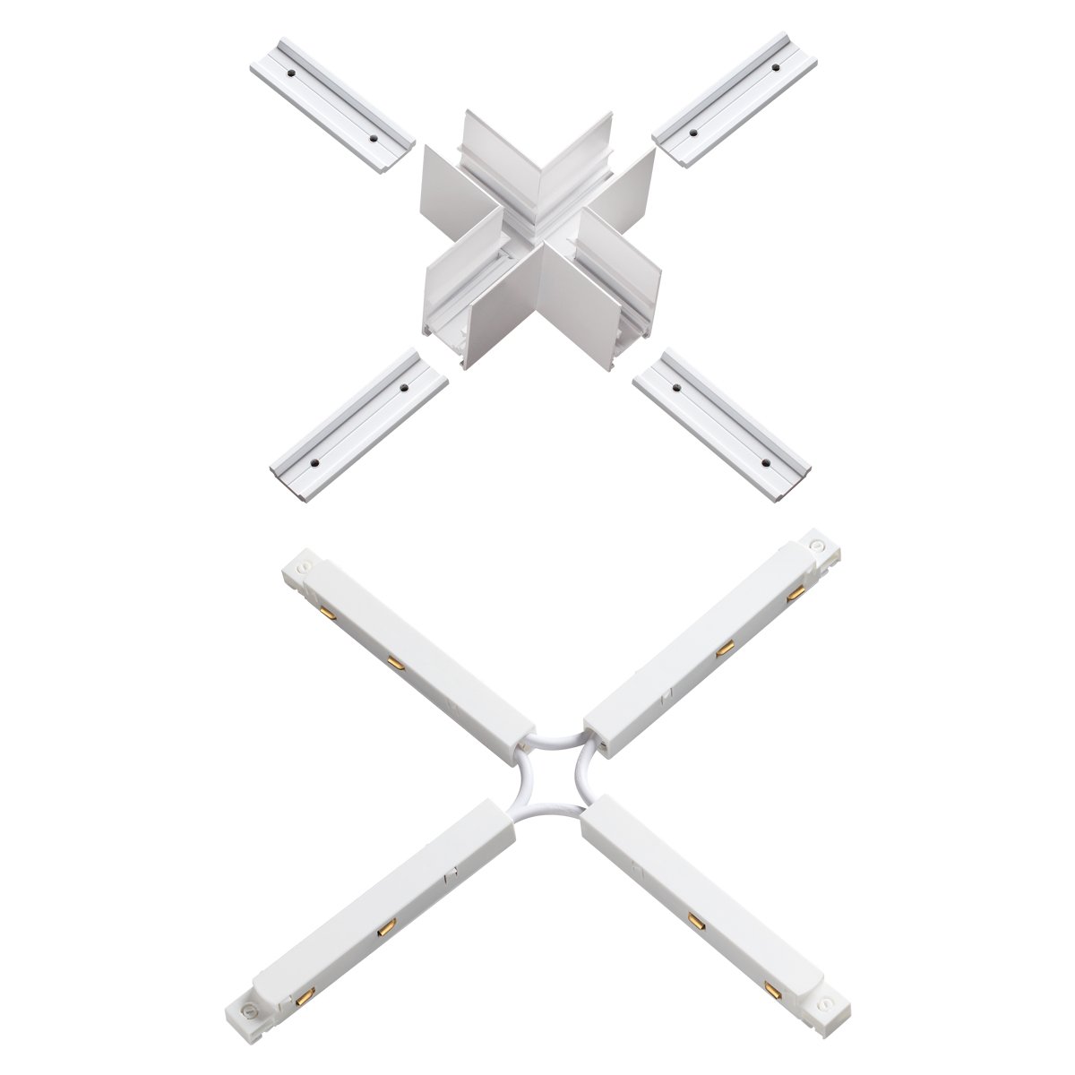 Соединитель с токопроводом для шинопровода Х-образный Novotech Flum 135127