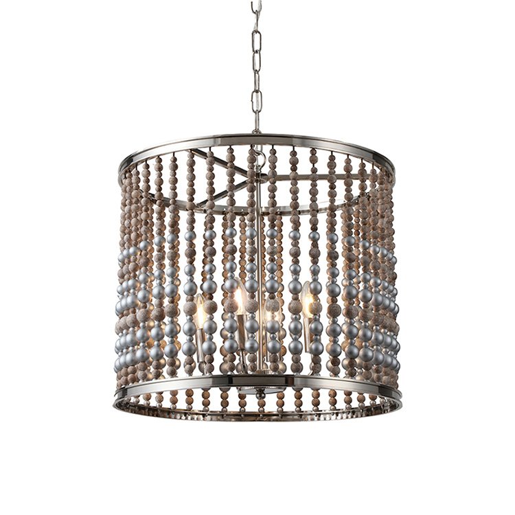 KW0783P-4 silver Подвесная люстра Delight Collection Wood Light KW0783P-4 silver