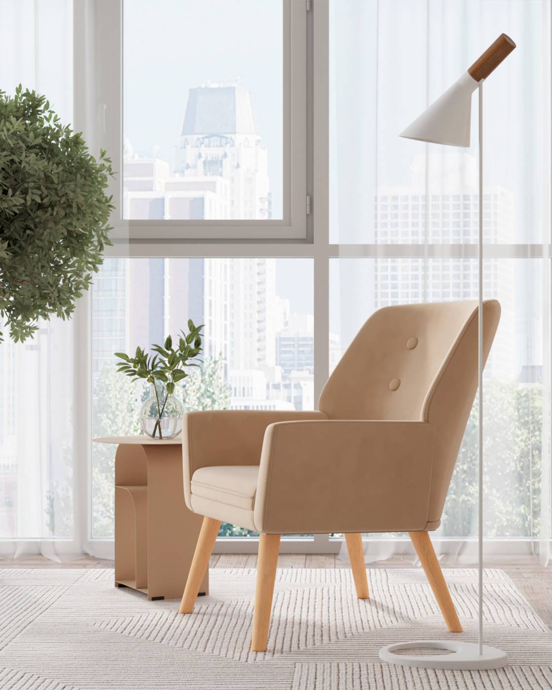 Кресло Stool Group Райт QH-8808K HLR-8 brown