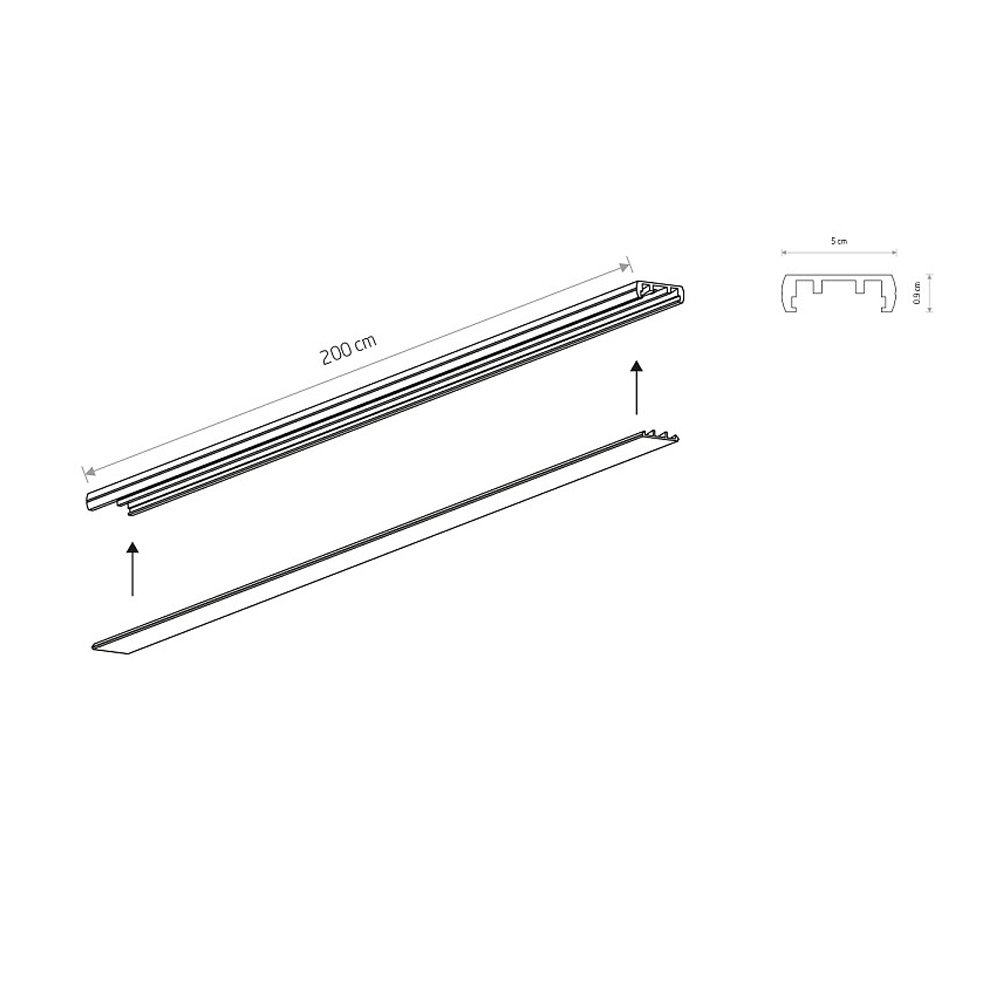 Шинопровод для магнитных треков Nowodvorski Lvm 11318