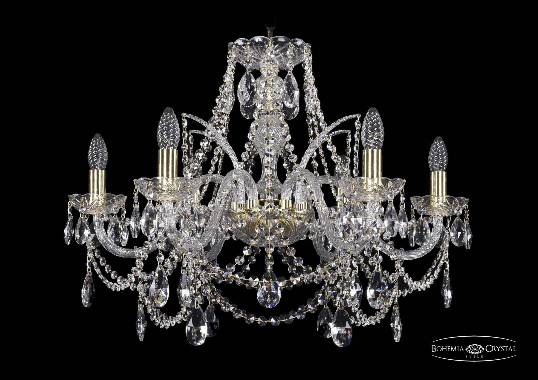 1411/6/240 G Подвесная хрустальная люстра 1411 Bohemia 1411/6/240 G